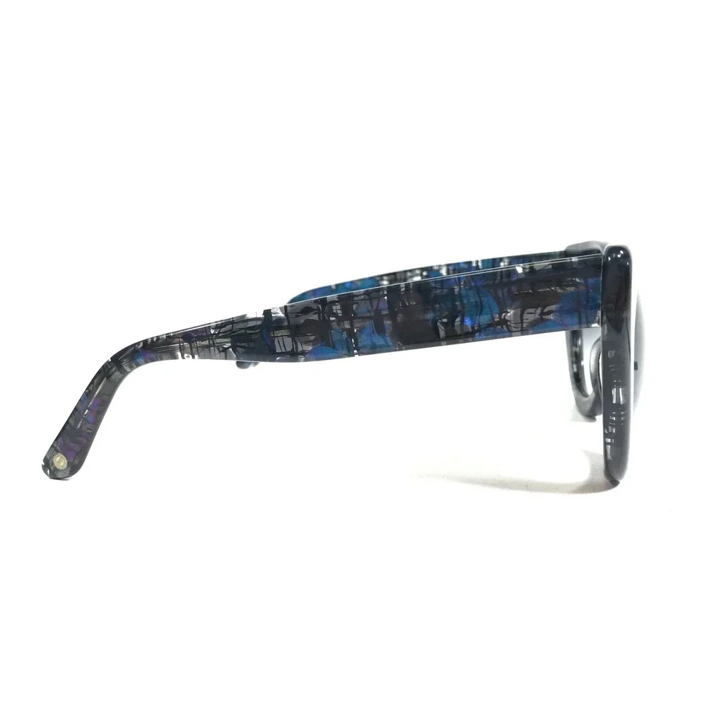 Morgenthal Frederics Sunglasses MAE COL 686 Blue Purple Thick Rim Oversized
